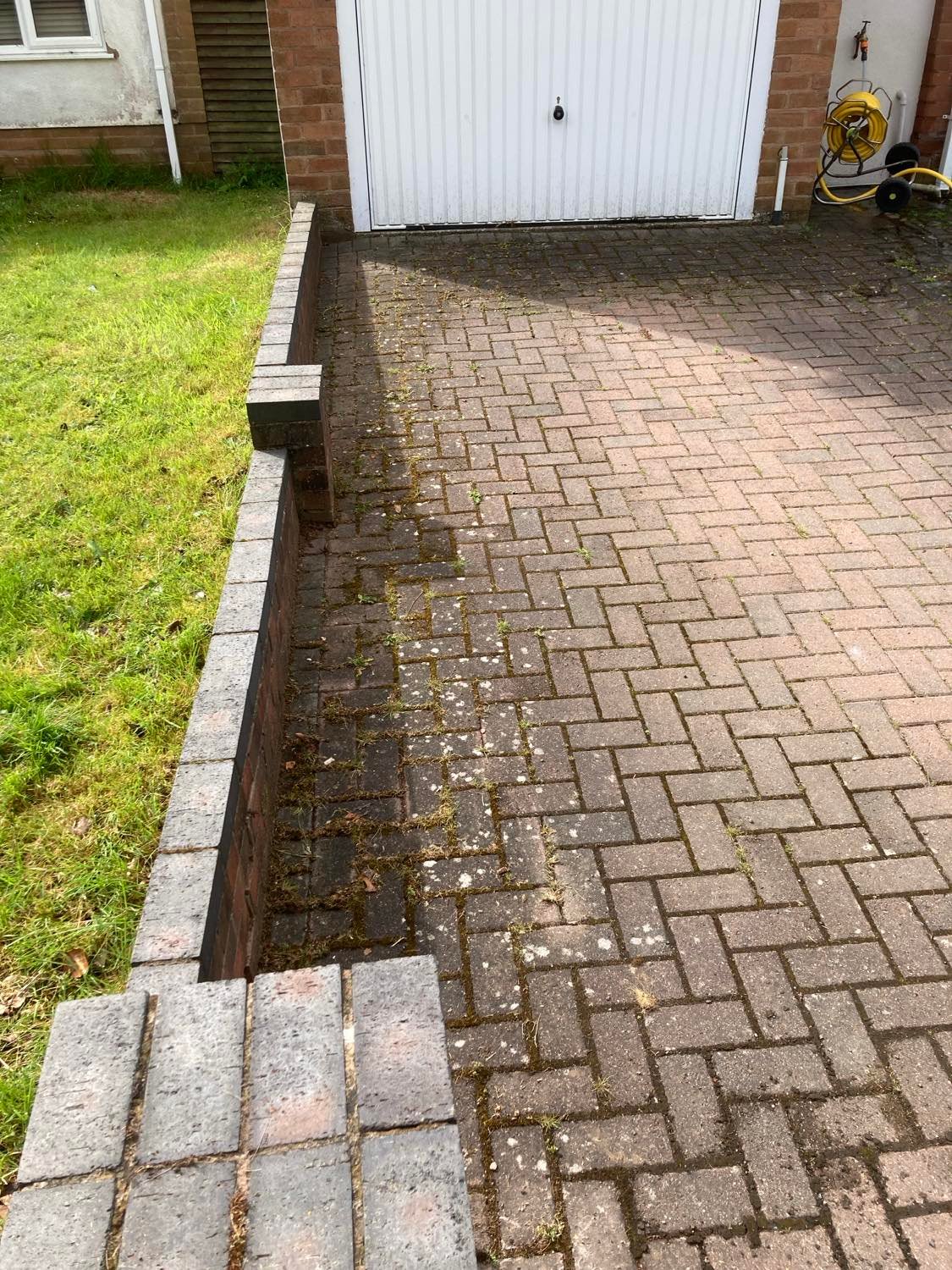 Block paving driveway cleaning by Balo Jetwash