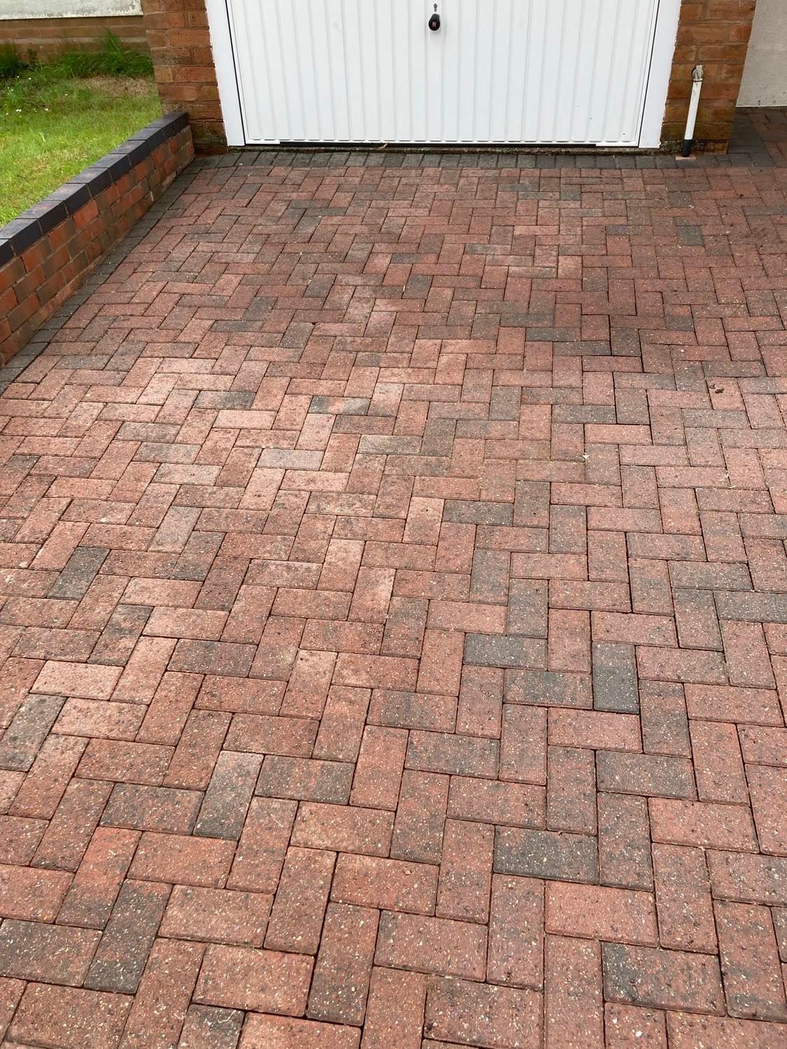 Professionally cleaned block paving by Balo Jetwash